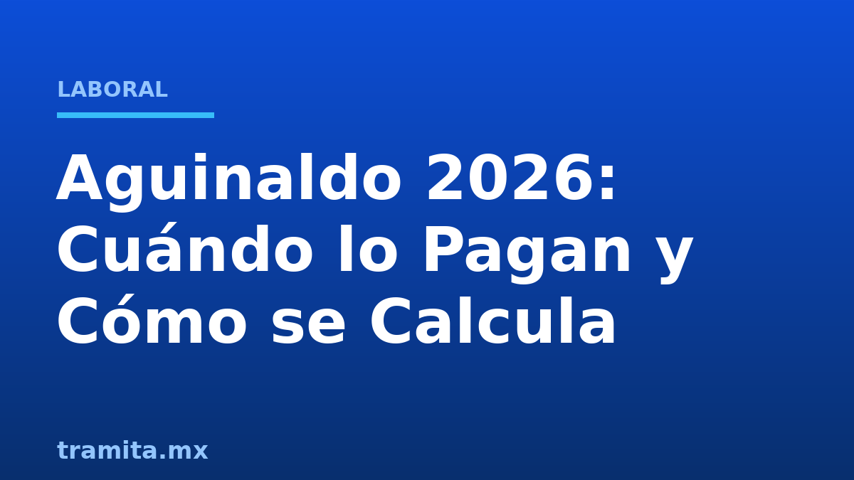 Aguinaldo 2026: Cuándo lo Pagan y Cómo se Calcula