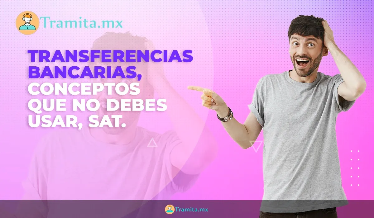 Transferencias bancarias, conceptos que no debes usar, SAT