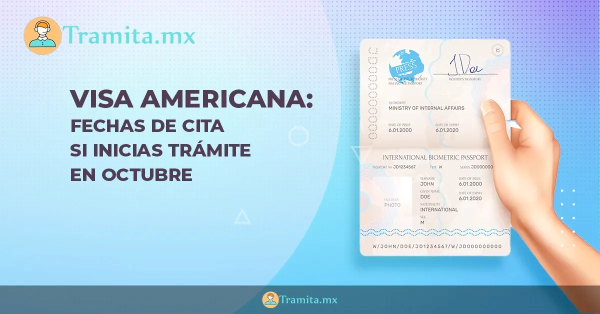 Visa americana: fechas de cita si inicias trámite en octubre